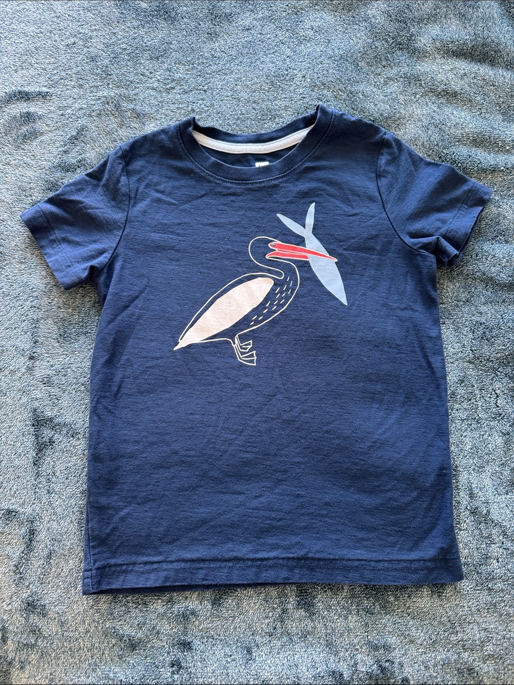 Tea Collection Navy Short-Sleeve Tee with Pelican Graphic